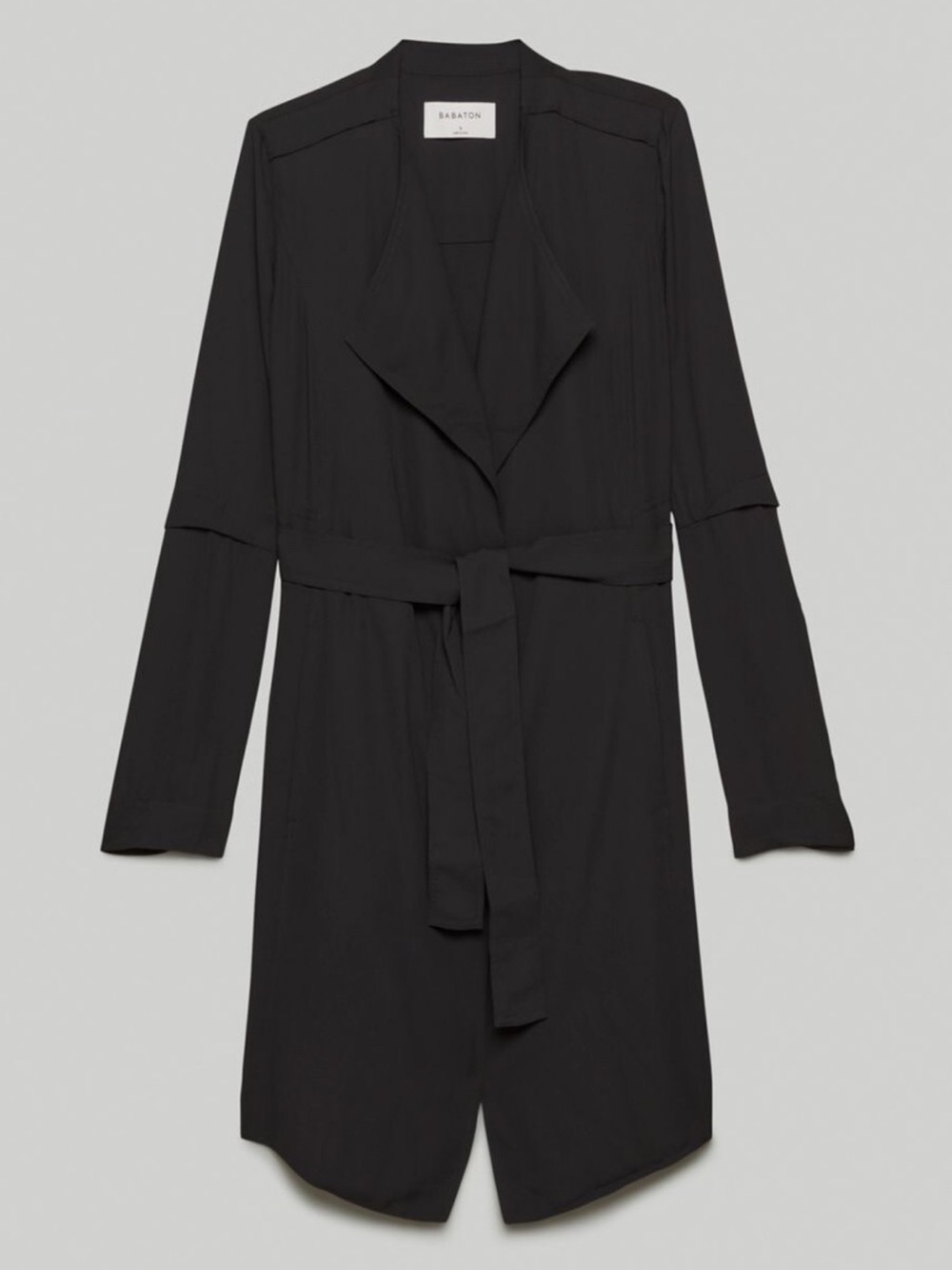 Babaton Black Belted Longline Blazer